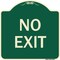 Signmission Parking Lot No Exit Heavy-Gauge Aluminum Architectural Sign, 18" L, 18" H, G-1818-23420 A-DES-G-1818-23420 - alternate 1